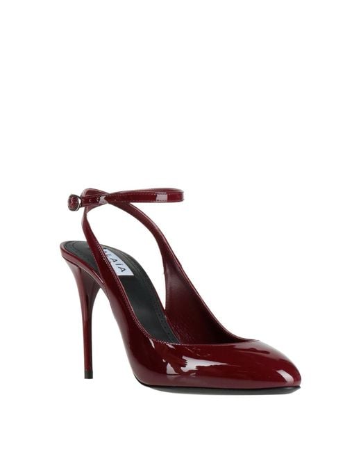 Alaïa Red Burgundy Pumps Calfskin