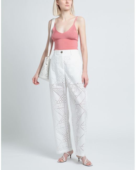 MSGM White Trouser