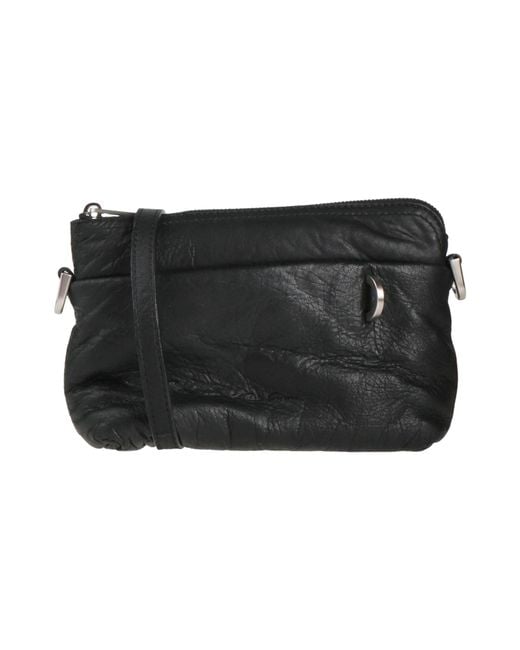 Rick Owens Black Cross-Body Bag Leather