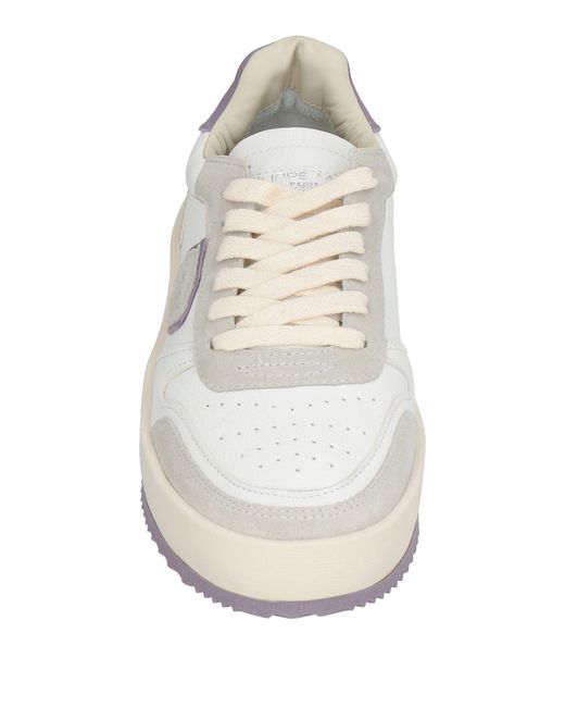 Philippe Model White Nice Sneakers Leather