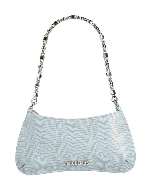 Jacquemus Blue La Piccola Bisou Chaine -- Sky Handbag Leather