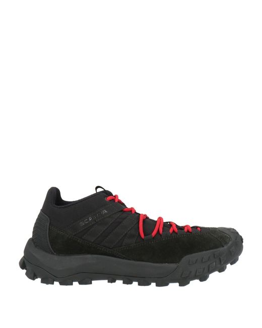 SCARPA Black Sneakers Leather, Textile Fibers for men
