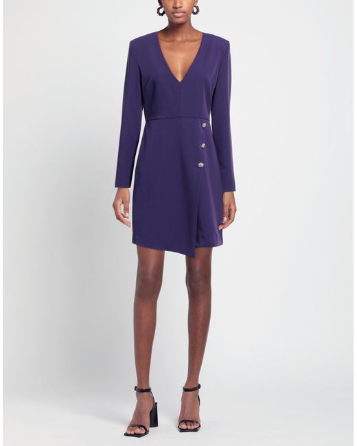 Actitude By Twinset Purple Mini Dress