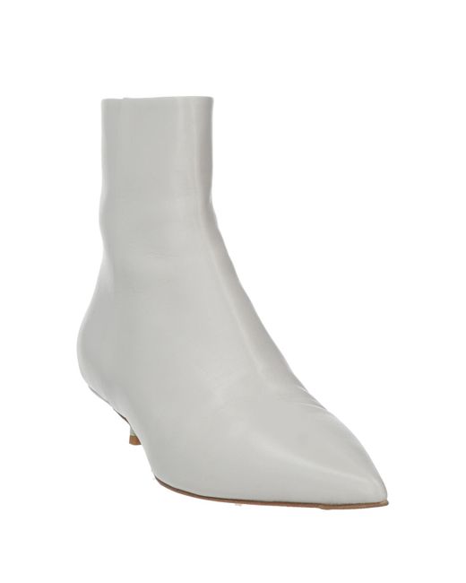 Aeyde White Ankle Boots