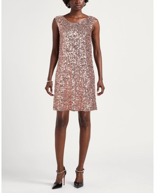 Caliban Metallic Mini Dress Polyester, Elastane