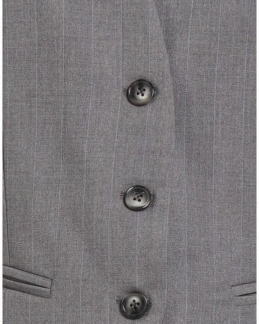 ViCOLO Gray Tailored Vest Polyester, Viscose, Elastane
