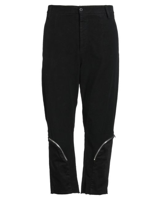 Lost & Found Black Pants Cotton, Elastane for men