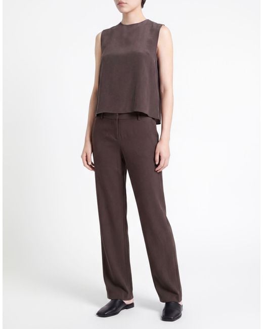 Alysi Brown Top Silk