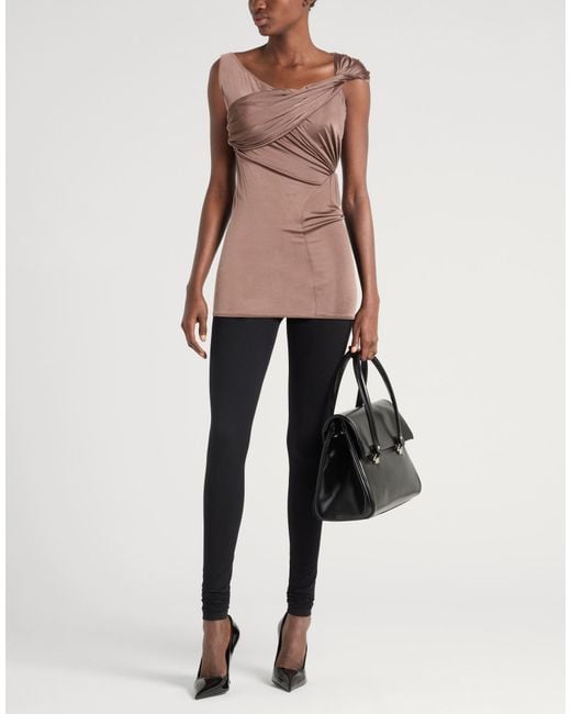 Rick Owens Brown Top Viscose