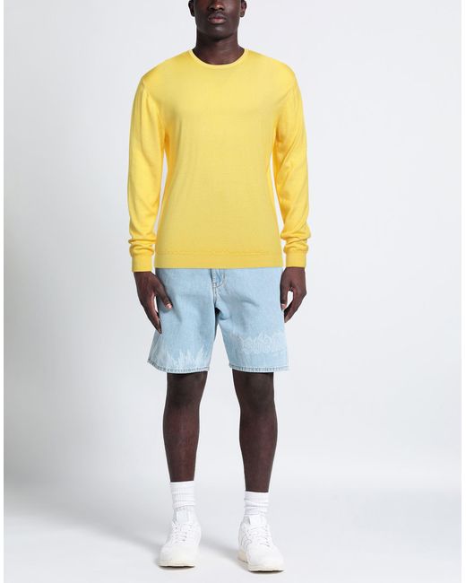 Malo Yellow Sweater for men