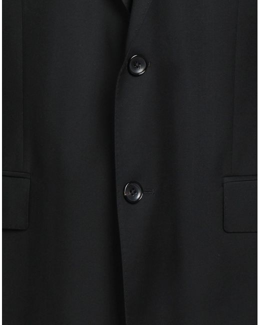 Windsor. Black Blazer Virgin Wool for men