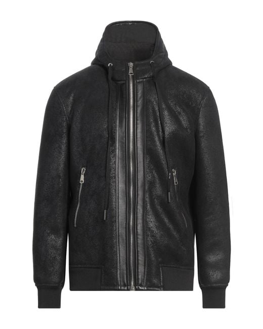 Yes London Black Jacket Polyester, Polyurethane, Viscose, Elastane for men