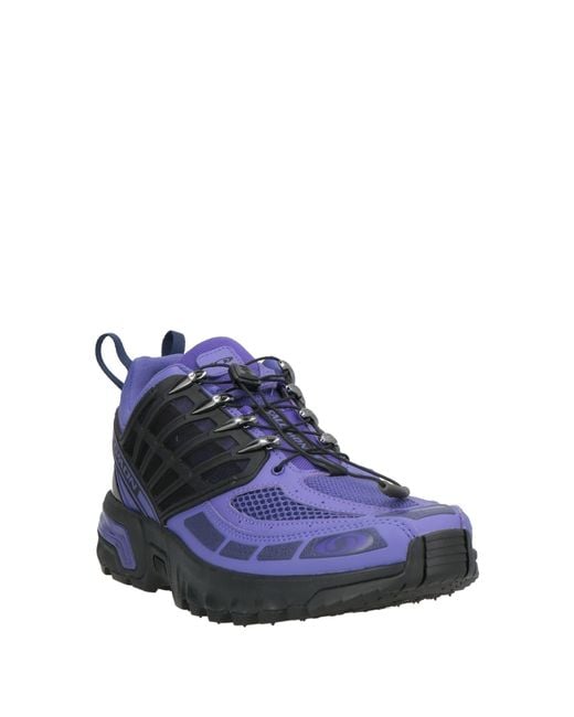 Salomon Blue Sneakers Textile Fibers for men