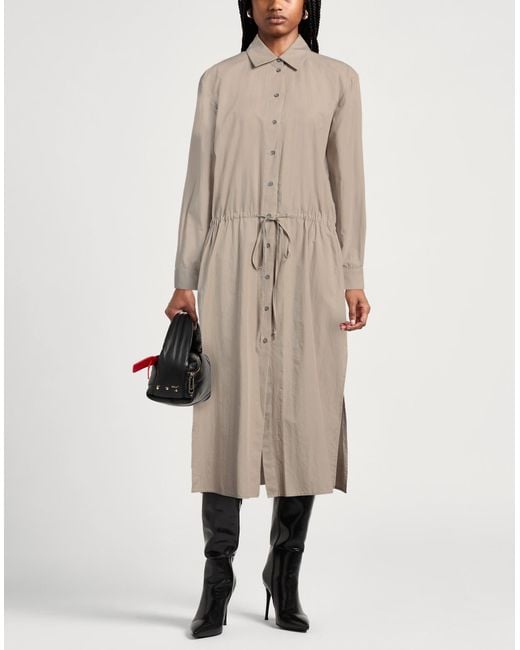 Ice Play Natural Midi Dress Cotton