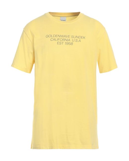 Sundek Yellow T-shirt for men