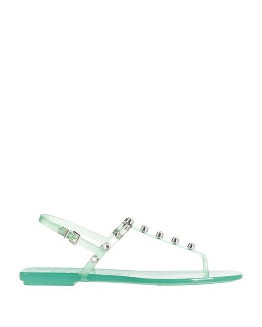 Sergio Rossi White Thong Sandal