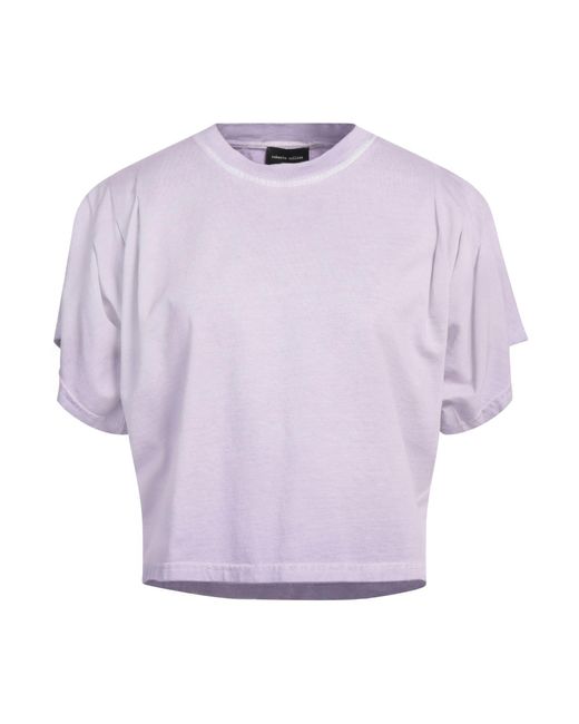 T-shirt Roberto Collina en coloris Purple