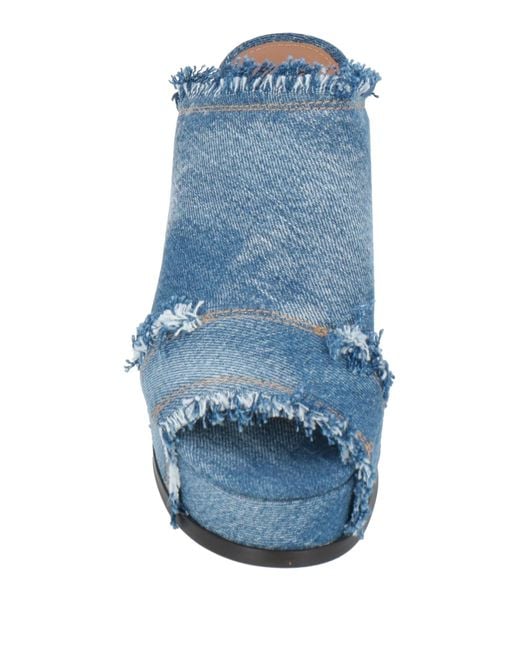 Ash Blue Sandals Textile Fibers