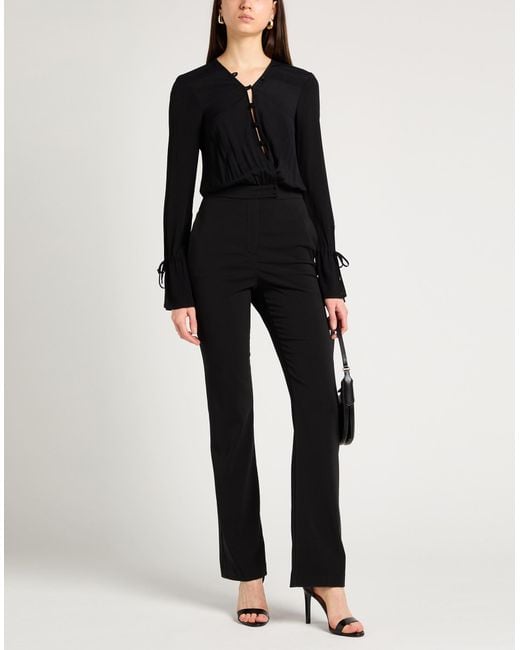 Patrizia Pepe Black Jumpsuit Polyester, Elastane, Viscose