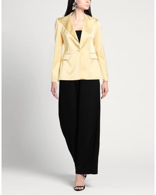 Nora Barth Natural Blazer Polyester, Cotton, Viscose, Elastane