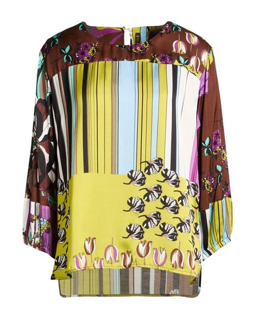 Manila Grace Black Lime Top Viscose