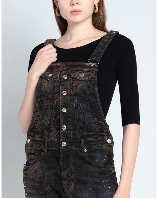 DSquared² Black Overalls