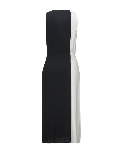 Equipment Black Midi Dress
