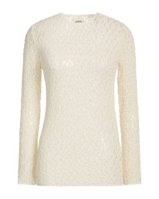 Isabel Marant Natural Ivory Top Polyamide, Cotton, Elastane