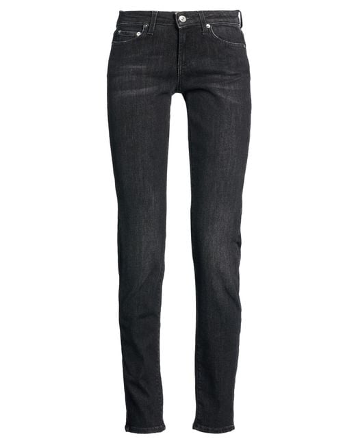Roy Rogers Black Jeans Cotton, Polyester, Lyocell, Rubber