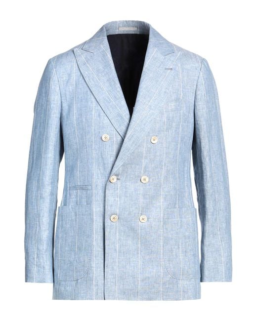 Brunello Cucinelli Blue Blazer for men