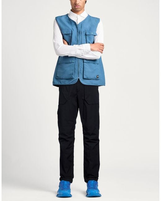 Columbia Blue Pants Cotton, Polyester, Elastane for men