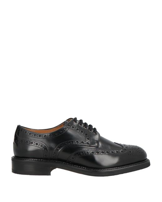 BERWICK  1707 Black Lace-Up Shoes Leather for men