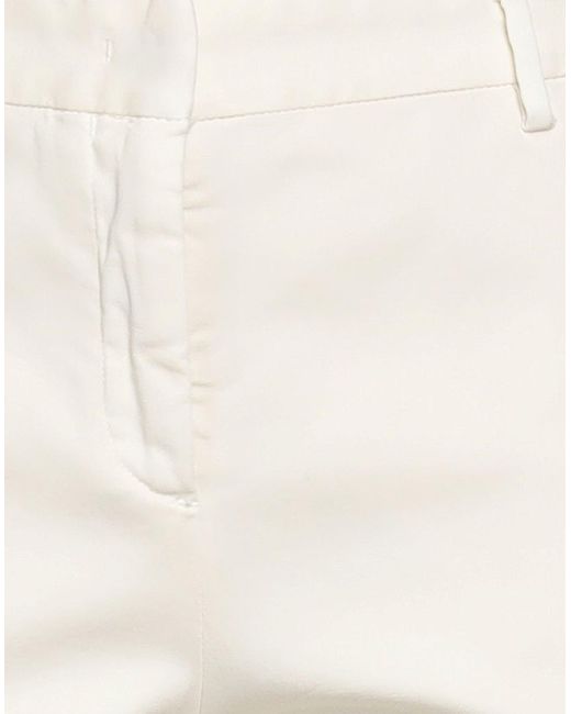 Boglioli White Cream Pants Cotton, Elastane