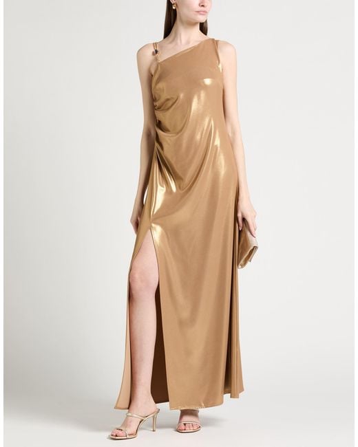 Siste's Natural Maxi Dress Polyester, Elastane