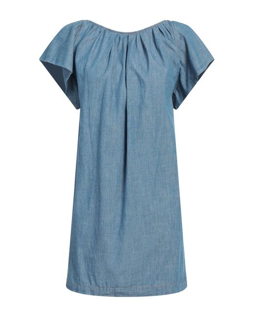 Vanessa Bruno Blue Mini Dress Cotton