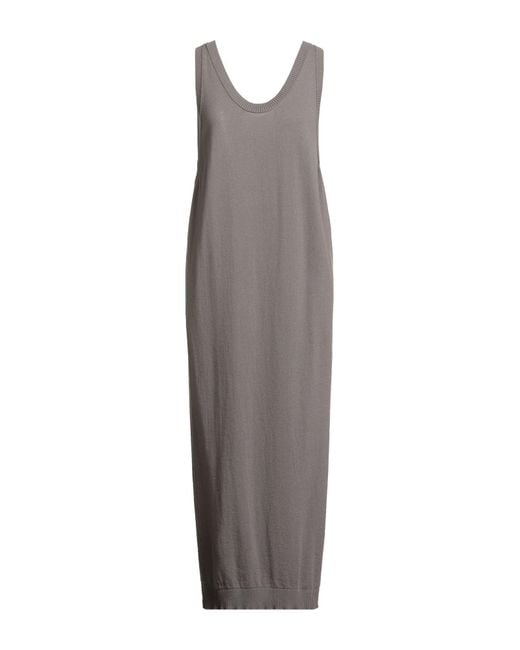 Isabel Benenato Gray Maxi Dress Cashmere