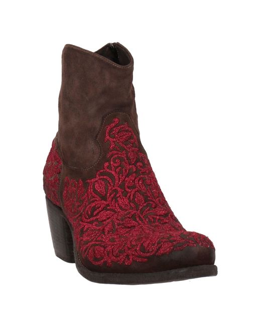 Jo Ghost Red Ankle Boots