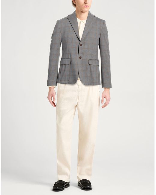 Daniele Alessandrini Gray Blazer for men