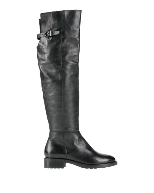Mjus Black Boot Leather
