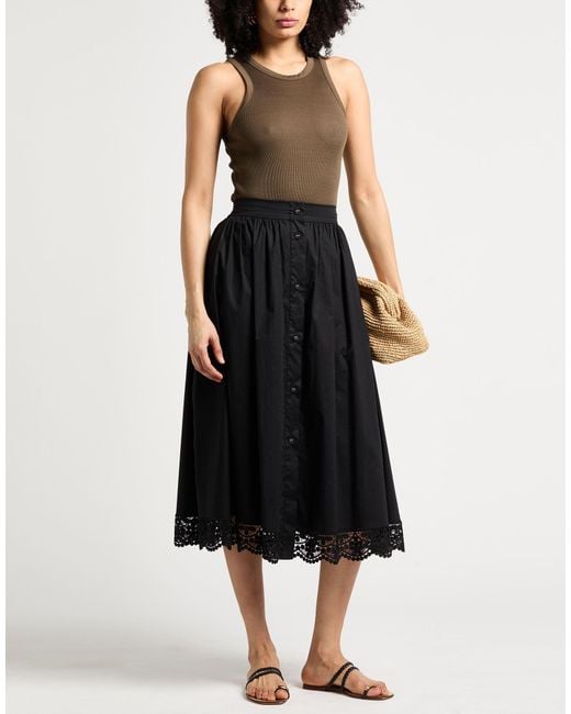 Twinset Black Midi Skirts