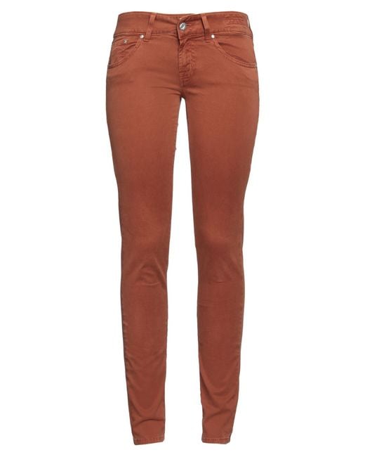 Jacob Cohen Brown Pants Cotton, Elastane