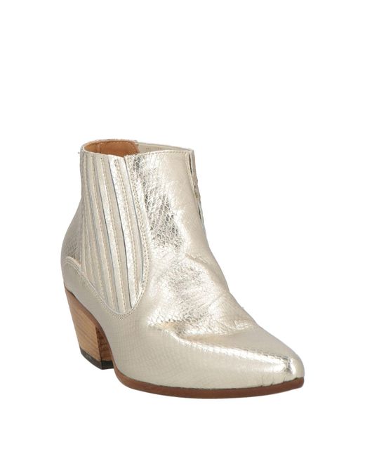 GIO+ White Platinum Ankle Boots Leather