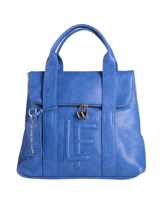La Fille Des Fleurs Blue Handbag