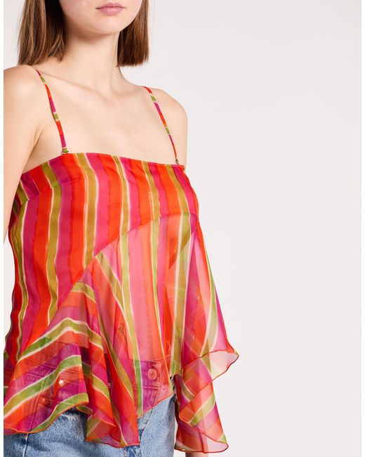 DSquared² Red Top Silk