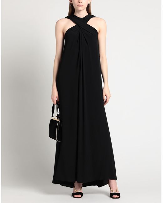 Vestido largo Erika Cavallini Semi Couture de color Black