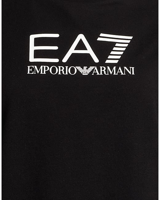 EA7 Black Tracksuit Cotton, Elastane