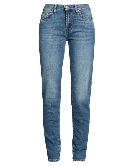 7 For All Mankind Blue Jeans Cotton, Modal, Elastomultiester, Elastane
