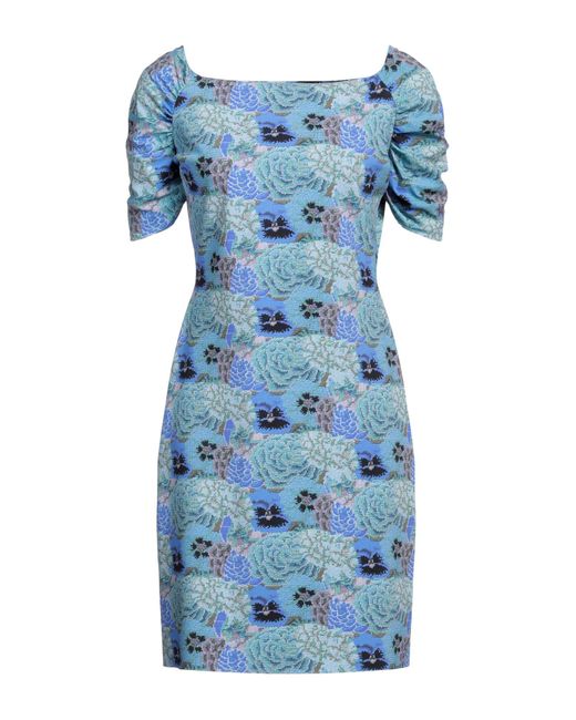 La Petite Robe Di Chiara Boni Blue Mini Dress