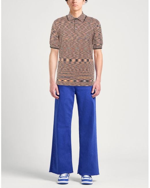 Missoni Orange Polo Shirt Cotton for men