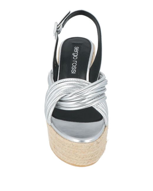 Sergio Rossi White Espadrilles Leather